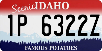 ID license plate 1P6322Z