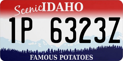 ID license plate 1P6323Z