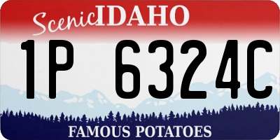 ID license plate 1P6324C