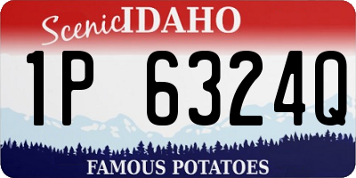 ID license plate 1P6324Q