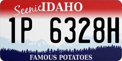 ID license plate 1P6328H