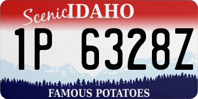 ID license plate 1P6328Z