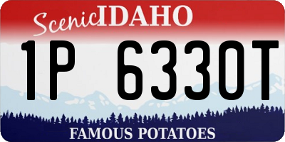 ID license plate 1P6330T