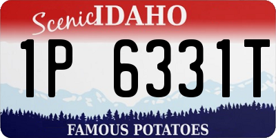 ID license plate 1P6331T