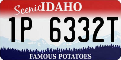 ID license plate 1P6332T