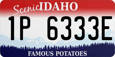 ID license plate 1P6333E