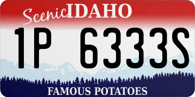 ID license plate 1P6333S