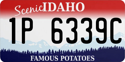 ID license plate 1P6339C