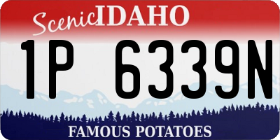 ID license plate 1P6339N
