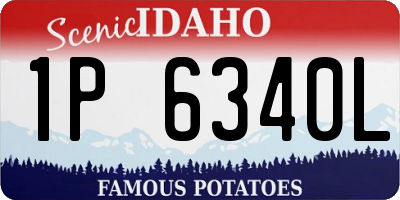 ID license plate 1P6340L