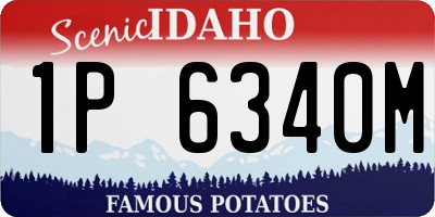 ID license plate 1P6340M