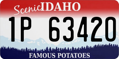 ID license plate 1P6342O