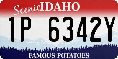 ID license plate 1P6342Y