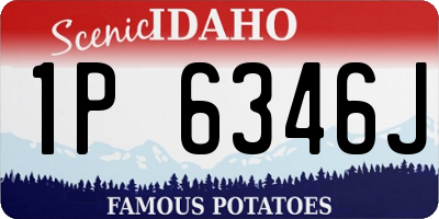ID license plate 1P6346J