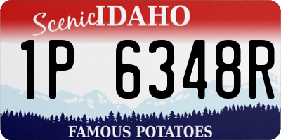 ID license plate 1P6348R
