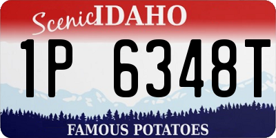 ID license plate 1P6348T
