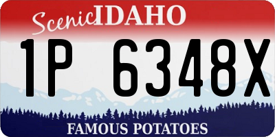 ID license plate 1P6348X