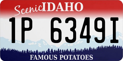 ID license plate 1P6349I