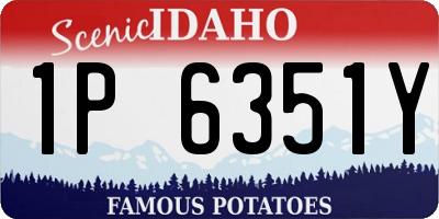 ID license plate 1P6351Y