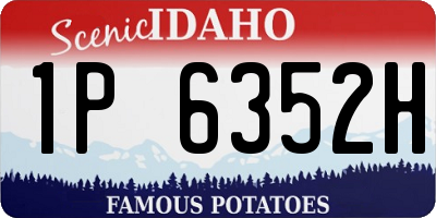 ID license plate 1P6352H