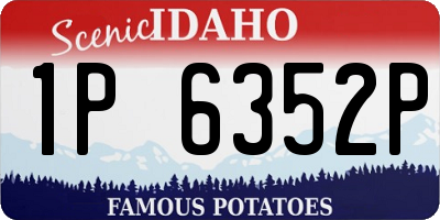 ID license plate 1P6352P