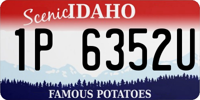 ID license plate 1P6352U