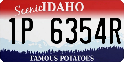 ID license plate 1P6354R