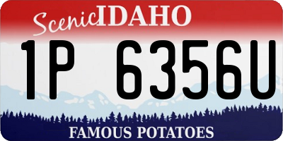 ID license plate 1P6356U