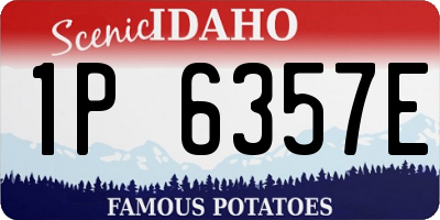 ID license plate 1P6357E