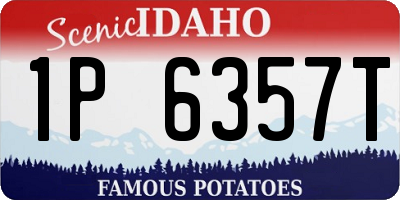 ID license plate 1P6357T