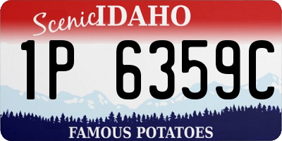 ID license plate 1P6359C