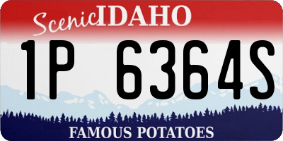 ID license plate 1P6364S