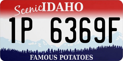 ID license plate 1P6369F