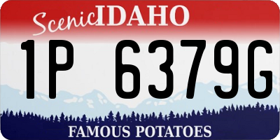 ID license plate 1P6379G