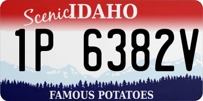 ID license plate 1P6382V