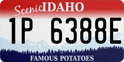 ID license plate 1P6388E