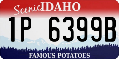 ID license plate 1P6399B