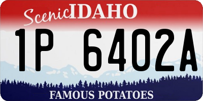 ID license plate 1P6402A