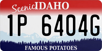 ID license plate 1P6404G