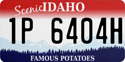 ID license plate 1P6404H