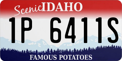 ID license plate 1P6411S