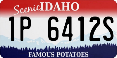 ID license plate 1P6412S