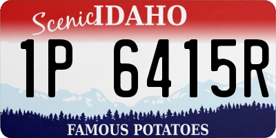 ID license plate 1P6415R