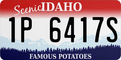 ID license plate 1P6417S