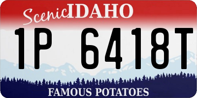 ID license plate 1P6418T