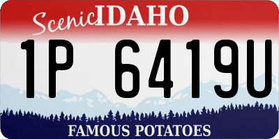 ID license plate 1P6419U