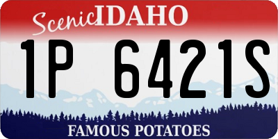 ID license plate 1P6421S
