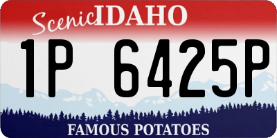ID license plate 1P6425P