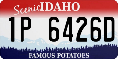 ID license plate 1P6426D
