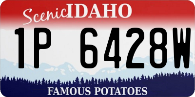 ID license plate 1P6428W